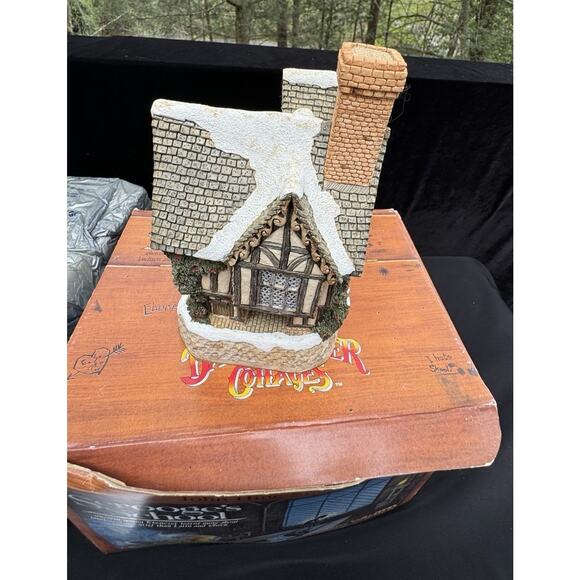 Scrooge's School David Winter Cottages John Hine Studios 1992 W Box And Inserts! - Picture 4 of 12